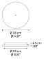 R10L28 2000 Lodes RADIAL CANOPY MAX 28 LIGHTS ø 42CM MATT BLACK CE Основание подвесного светильника черный — фото 1
