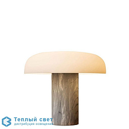 TROPICO GRANDE - Lampe de table Fontana Arte Tropico настольная лампа с широким цилиндрическим абажуром и металлическим основанием