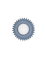 Gray Blue Ceramic & Opal Glass LED G9 1x5Watt 100-240Volt IP20 Bulb Excluded D:23.5 W:17 cm