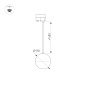 Подвесной трековый светильник Arlight LGD-EMISFERO-TRACK-HANG-4TR-R150-11W — фото 1