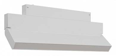 магнитный трековый светильник белого цвета с линейным корпусом 230V