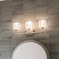 Harvan 25" 3 Light Vanity Light with Clear Ribbed Glass Satin Nickel  настенный светильник 55107SN Kichler — фото 2
