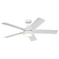 52" Tide 5 Blade LED Outdoor Ceiling Fan White уличная люстра-вентилятор 310075WH Kichler — фото 7