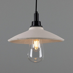 MLCMBP027 Mullan Lighting Pyrus подвесной керамический светильник с плоским плафоном матовой белой текстуры