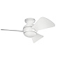 34" Sola Fan Matte White люстра-вентилятор 330150MWH Kichler — фото 3