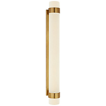 Barton Large Bath Sconce натуральная латунь с гравированным кристаллом