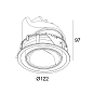 28474 9200 B Delta Light ENTERO Rd-L Wallwash встраиваемый точечный светильник — фото 1