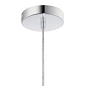 Moonlit LED 3000K 7.75" Pendant Chrome with White Glass подвесной светильник 83854CHWH Kichler — фото 3