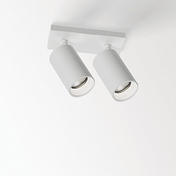 SPYCO ON 2 AC 92733 DIM8 W Delta Light SPYCO двойной потолочный регулируемый светильник в белом корпусе