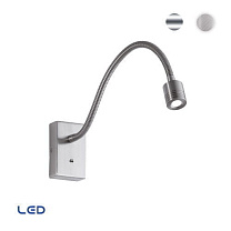 Wall lamp nickel mat LED square Tiny