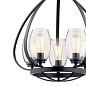 Tuscany 24" 5 Light Chandelier with Clear Seeded Glass Black люстра 44060BK Kichler — фото 4