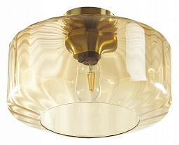 4747/1C Odeon Light Binga потолочный светильник с полупрозрачным плафоном бронзового оттенка