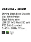 420201 OSTERIA Novaluce светильник LED E27 1x12W IP20