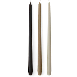 71185-000771 Audo Copenhagen Spire Гладкая коническая свеча, H38, цвет слоновой кости, набор из 6 штук