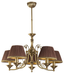 CAS-ZW-5(P/A) Kutek Casamia Lampshade пятирожковая подвесная люстра с тканевыми абажурами