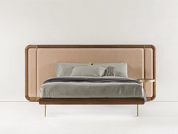 Кровать Killian H130 Porada с широким изголовьем и подвесными тумбочками
