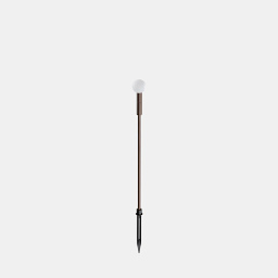 347899 Ideal lux Twiggy уличный светильник на штыре с белым рассеивателем кофейного цвета корпуса