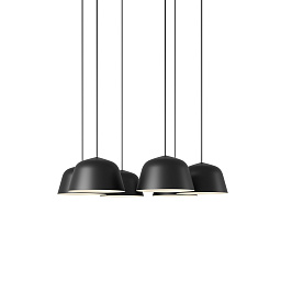 Ambit Pendant Cluster подвесной светильник Muuto White / Black AMBCL25A0101