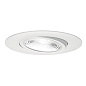 Direct-to-Ceiling 6" Round Gimbal 3000K LED Downlight White встраиваемый потолочный светильник DLGM06R3090WHT Kichler — фото 1