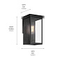 Arkville 10" 1 Light Outdoor Wall Light Textured Black уличный настенный светильник 39540 Kichler — фото 11