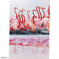 52970 Картина в рамке "Свидание с фламинго" 100х120см Kare Design