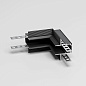 Угловой коннектор Slim Magnetic Elektrostandard a067498 — фото 1