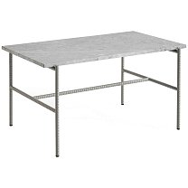 Rebar Coffee Table 80×49 см, каркас Fossil grey / серый мрамор