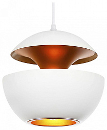 LOFT2213-B Loft It Apple подвесной светильник с двойным белым плафоном и медным оттенком внутри