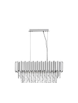 Chrome Aluminum & K5 Crystal LED E14 5x5 Watt 100-240 Volt IP20 Bulb Excluded L: 70 W: 25 H: 120 cm Crystals 12 cm: 47 pcs 15 cm: 47 pcs
