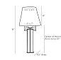 Eckart Sconce бра Arteriors DJ49001-626