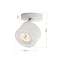 Str 10-602/1 weiß Spotlight SPECTER, 1-lamp, white Orion — фото 6