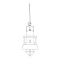 Подвесной светильник Sistema Polo Martinelli Luce 1884/AN — фото 1