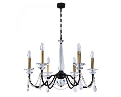 Люстра Newport Anastasiya 3976/C black+brass