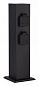 SL9012.415.00 ST LUCE SOCKET уличная розетка на столбике, 4 поста, IP54, чёрная — фото 1