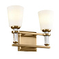 Rosalind 11.5" 2 Light Vanity Light Brushed Natural Brass настенный светильник 55146BNB Kichler — фото 6