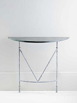 Blue Verdigris shown with Verde Fantastico marble top