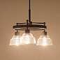 Eastmont 3 Light Chandelier Black  and Walnut Wood люстра 52402BK Kichler — фото 2