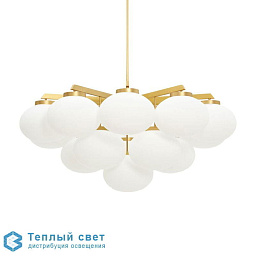 CLOUDESLEY - Large - suspension CTO Lighting Cloudesley Люстра с множеством белых сфер, собранных в горизонтальную композицию