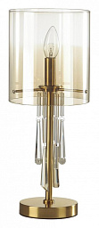 4886/1T Odeon Light Nicole настольная лампа с цилиндрическим плафоном бронзового цвета