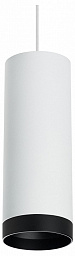 RP4863437 Lightstar Rullo подвесной светильник цилиндрический белый с черным торцом