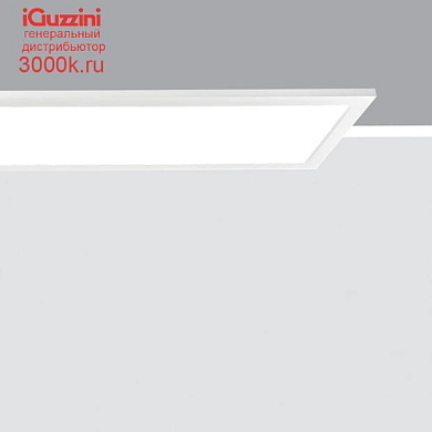 QI16 iPlan Access iGuzzini 1200x300 mm panel - warm white - UGR<19 microprismatic screen - DALI