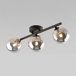 a068599 TK Lighting Estera потолочная люстра с тремя шарообразными стеклянными плафонами на штанге