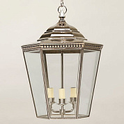 CL0361.NI.SE Georgian Porch Lantern, Large, Nickel, with 3 Lights