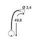 146682 SLV DIO FLEX PLATE LED светильник накладной с выключателем 1W, 3000К, хром