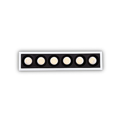 341675 Ideal Lux LIKA FI SLIM 10W 4000K WH встраиваемый потолочный светильник белый