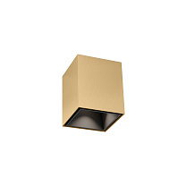 BOX mini 1.0 LED, шампань брашированный + черный матовый, 2700 K, 6.8 Вт