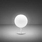F07B31 01 Fabbian Lumi Sfera Stem TL настольный светильник с шаровым рассеивателем белый — фото 1