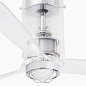 33393WW-9 Faro barcelona MINI TUBE FAN LED потолочный вентилятор с подсветкой хром — фото 2