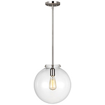 Kate One Light Sphere Pendant шлифованный никель с прозрачным стеклом