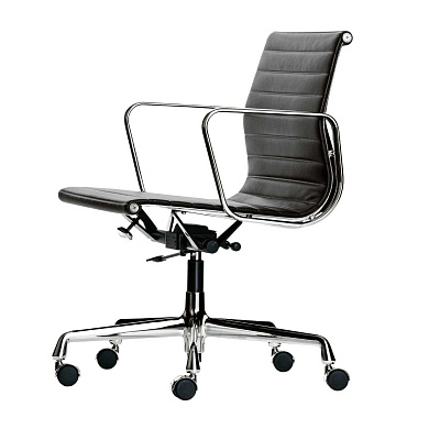 4055737116568 Aluminium Vitra Офисное кресло на колесиках с подлокотниками обивка черная